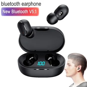 E6S TWS Fone Bluetooth Slušalke Brezžične Slušalke za Xiaomi šumov Brezžične Bluetooth Slušalke z Mikrofonom Zraka Čepkov