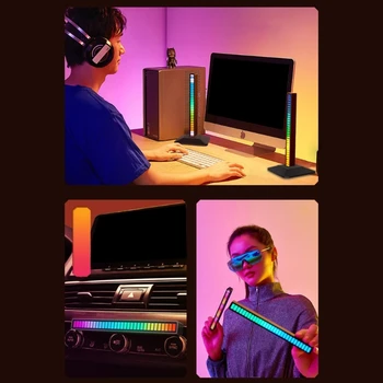 Eleganten izhod za Slušalke Stojala z RGB Svetlobe TypeC Polnjenje prek kabla USB za GAMER Namizni računalniki