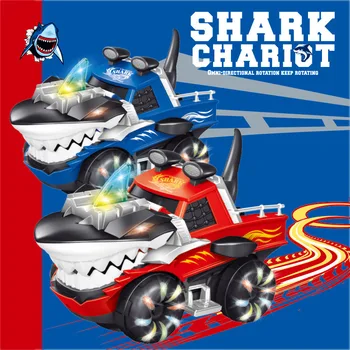 Električni universal music svetlobe shark model dinozaver inženiring avto, model igrače presenečenje, darila za fante in dekleta