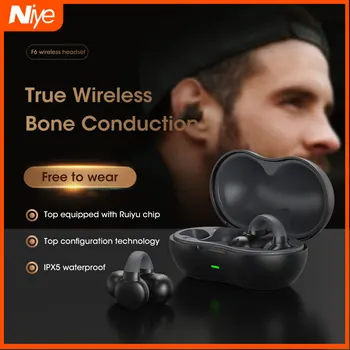 F6 Bluetooth 5.3 Slušalke Kostne Prevodnosti Uho Posnetek Brezžični Športne Slušalke Ne V uho Klic Slušalke Ima Dolgo Življenjsko dobo