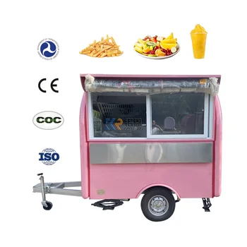 Fast Food Voziček Towable Avto Najboljše Kakovosti Avto Mobilne Prameni Street Ice Cream Prodajni Hrane Vozički Za Prodajo