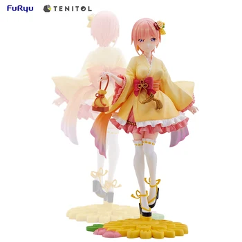 FuRyu TENITOL Je Quintessential Quintuplets Nakano Ichika Kratko Krilo kopalni plašč Anime Slika Model figuric Zbiranje Igrač