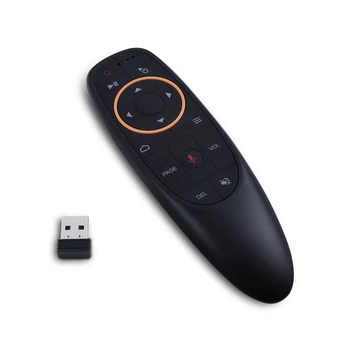 G10S Zraka Miško Glas Daljinski upravljalnik 2.4 G USB Sprejemnik za Android TV BOX PC Žiro Zaznavanje Mini Brezžična Smart Remote