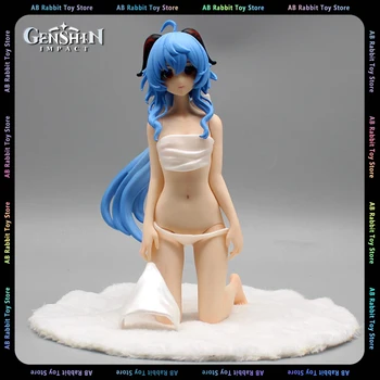 Ganyu Slika Genshin Vpliv Hentai Anime Številke Ganyu Kleči Seksi Dekle Figur 18 cm Oblačila Izmenljive Pvc Kip Model Ornament