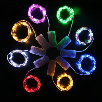 Garland Bakrene Žice Niz Luči 10pcs LED Pravljice Luči Božič Luči Počitnice Dekoracijo CR2032 Baterije za Poroko Xmas Party