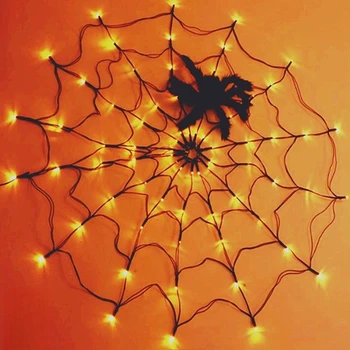 Halloween LED Spletni Pajek Niz Luči Neto Očesa Atomsphere Lučka na Prostem, Doma Stranka Dekoracijo