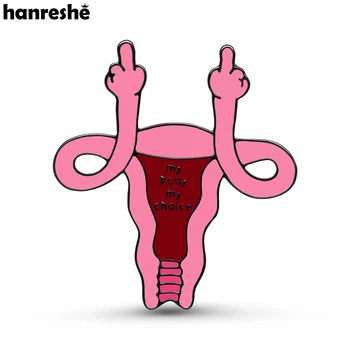 Hanreshe Maternice Feministične Emajl Pin 