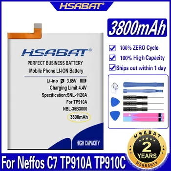 HSABAT NBL-35B3000 3800mAh Vrh Zmogljivost Baterije za TP-link Neffos C7 TP910A TP910C Baterije