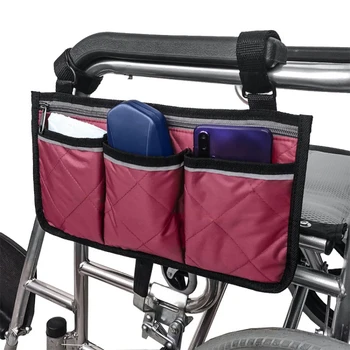 Invalidski voziček Armrest Vrečko Strani Vrečko za Shranjevanje Multi-žep za Shranjevanje Vrečko, Odsevni Trakovi, Shranjevalni Voziček Visi Vrečko na Prostem Ponudbe