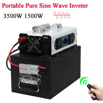 Inverter 3500W 1500W 12V 220V Pure Sine Wave Portable Power Bank Sončne Inversor USB DC 24V 48V 60V, Da AC220V 230v Avto Pretvornik