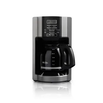 Kava 12-Pokal Programabilni Coffeemaker Hitro Pivo Brušena Kovinskih Aparat Za Kavo Stroj Snemljiv Filter Košarico