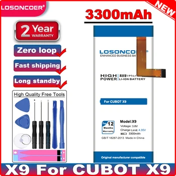 LOSONCOER 3300mAh X9 Baterija za CUBOT X9 Telefon Baterija