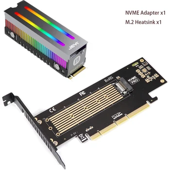 M. 2 NVMe SSD NGFF, Da PCIE X4 Pretvornik Kartico, M Ključ Multiplikator PCI Express 3.0 4X Da 2230-22110 M2 Tok iz Aluminija s Heatsink