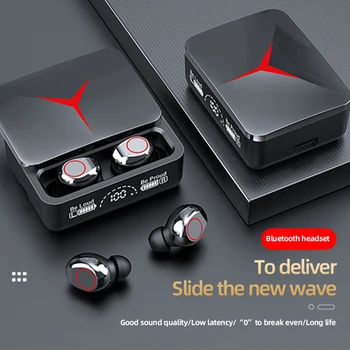M90 Pro Headet Bluetooth 5.3 Slušalke Brezžične Čepkov Stereo Bas Dotik kontrolna lučka LED Digitalni Zaslon Z Mikrofonom