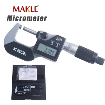 MAKLE Digitalni Mikrometer IP65 Olje Dokaz 0-25 mm 0.001 mm DIN Standard Industrijske Kakovosti 25-50 mm 50-75 mm 75-100 mm