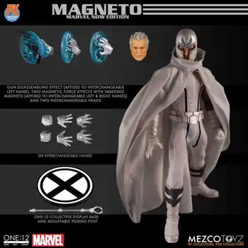 Mezco Eno 12 X-men Magneto Belo Obleko PX Različico 6