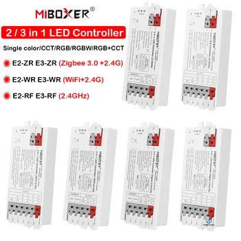 Miboxer 2 3 v 1 LED Krmilnik WiFi Zigbee 3.0+2.4 G Eno barvo/Dual bela/RGB/RGBW/RGB+SCT LED Trak Svetlobe Žarnice Dimmer 12A/Ch