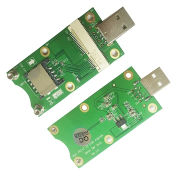 Mini PCI-E, da USB Adapter S SIM kartico v Režo za WWAN/LTE Modul pretvori 3G/4G brezžična Mini-Card USB port