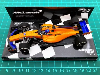 Minichamps 1:43 F1 MCL33 2018 Fernando Alonso Simulacije Limited Edition Smole, Kovinske Statičnega Modela Avtomobila Igrača Darilo