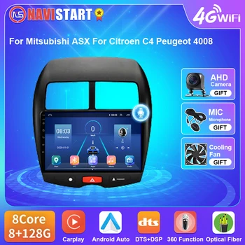 NAVISTAR T5 Android 10 Za Mitsubishi ASX Za Citroen C4 Peugeot 4008 Avto Radio, Video Predvajalnik, DSP 4G WIFI, BT, GPS Carplay Auto GPS