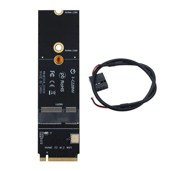 NGFF M. 2 +E Ključni Reža za M. 2M Tipko PCIe PCI - Kartico WiFi Adapter NVMe Brezžično Kartico LAN Adapter