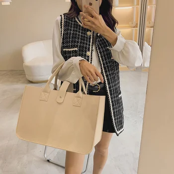 novo nakupovalno torbico žensk 2022 torbici, velike zmogljivosti, odprt fashion počutil nakupovanje designer tote tkane vrečke shop online kitajska