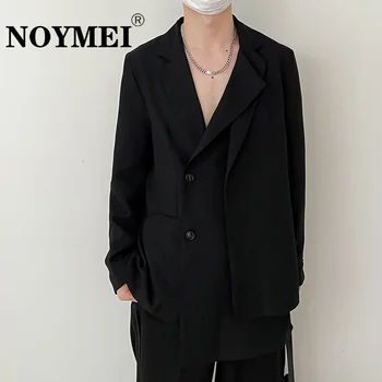 NOYMEI Barva Športna Oblačila Modni korejskem Slogu beloprsi Singl Proti-vrat Trend Črno Jeseni Leta 2023 Novo Blazerji WA307