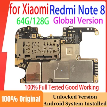 Original Odklenjena Mainboard za Xiaomi Hongmi Redmi Opomba 8 Note8 Motherboard Logiko Odbor Android OS Nameščena Polna Delovna Plošča