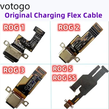 Original rezervnih Delov Za ASUS ROG Telefona 1 2 3 5 5 Pro 6 7 Polnilnik USB Polnjenje Dock Priključek Odbor Flex Kabel Zamenjava