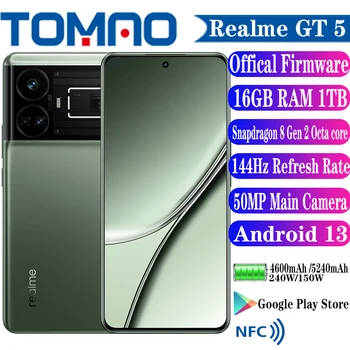 Original Uradni Novo Realme GT5 GT 5 5 G Mobilni Telefon Snapdragon 8 Gen 2 Okta core 6.74