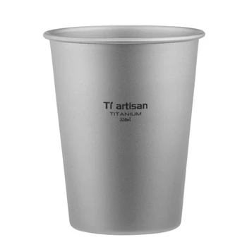 Prenosni Titana Pokal z Odporne na Ekstremne Temperature kot Nalašč za Kampiranje in Pohodništvo, ki je Primerna za Vse Pijače