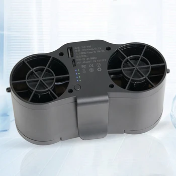 Prenosni Ventilator Hladilnika 4 Hitrosti 20000mAh Visi Vratu Fan Dual Air Outlet v Sili Mobilni Moč Močan pretok Zraka na Prostem