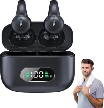 Prevajanje po zraku Slušalke,5.3 Odprto Uho Zraka Izvajanje Slušalke ali Slušalke LED Power Prikaz Hi-fi Stereo Slušalke Za Spo