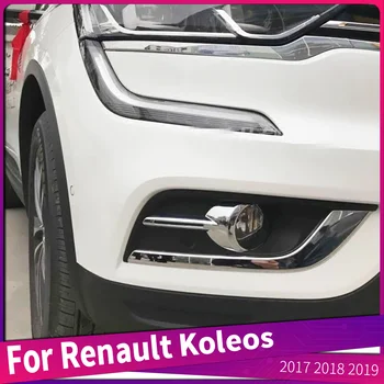 Primerni Za Renault Koleos 2017 2018 2019 Avto Luči za Meglo Spredaj Pokrov, Okvir ABS Kromiranega Glavo Megli Lučka Okraskov Kritje Nalepka