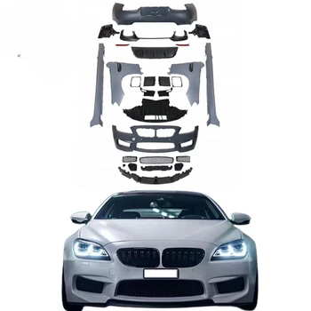 Resnično Telo Kompleti za BMW F06 F12 F16 6 Series 640i 650i Facelift M6 Sprednji Avtomobilski Odbijači Strani Krila Odbijač Zadnji Odbijač Difuzor