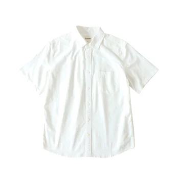 retro veliko priložnostne čistega bombaža belo srajco za trgovino eno poletje svoboden kratka sleeved majico ropa oblačila majice za moške