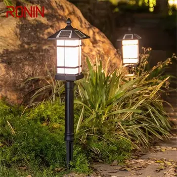 RONIN Klasične Prostem Travnik Svetilka Black Light LED Nepremočljiva Sončni Dom Vila Pot Vrtni Okras