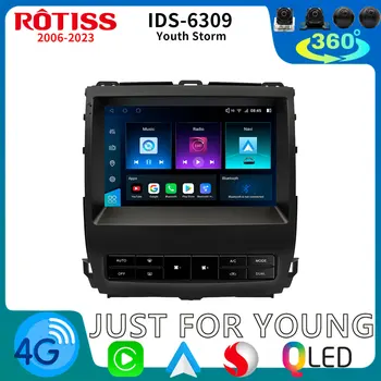 Rotiss 8Core Android Avto Radio GPS Za Toyota Land Cruiser Prado LEXUS GX 470 2002-2009 CarPlay Auto Stereo WIFI 4G Vodja Enote