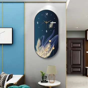 Sodobni luksuzni stenske ure dnevno sobo gospodinjski moda restavracija dekorativno slikarstvo ustvarjalne steni visi tiha ura
