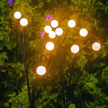 Sončne Firefly Svetilka Na Prostem Ozračju Dvorišče Okrasni Vrt, Travnik Tleh Vstavljanja Krajine Lučka Nepremočljiva Tla Inserti