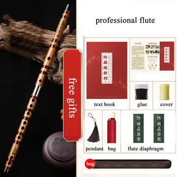 Strokovno Kitajski Bambus Flavta Dizi Tradicionalnih Flavta Bambusa za Uspešnost Ključnih C D E F G Glasbila za Začetnike