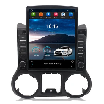 Tesla Slog Navpično Igralec Avto Radio Android 12.0 Za Jeep Wrangler 9.7