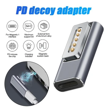 Tip C Ženski PD Adapter Aluminij Zlitine s Lučka za MacBook Air/Pro