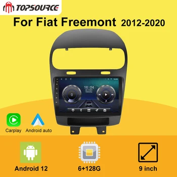 TOPSOURCE 8+256GB Android 12 avtoradio Večpredstavnostnih Za Fiat Freemont 2012-2020 AI Glasovni Nadzor Navigacija GPS Brezžična Carplay