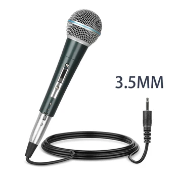 Universal 3,5 mm 6,5 mm Žična Mikrofona Cardioid Dinamični Enosmerni Ročni Mikrofon Za Karaoke sejni Sobi Računalnik Mic