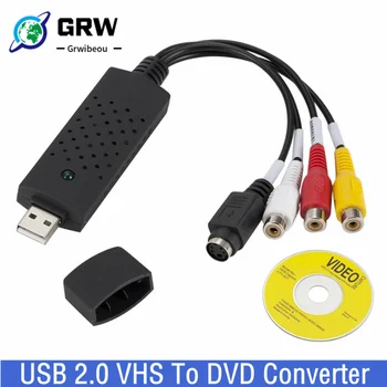 USB 2.0 VHS Na DVD Converter Pretvori Analogni Video Za Digitalni Obliki Avdio-Video DVD-VHS Snemanje Zajemanje Kartica Kakovost PC Adapter