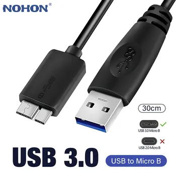 USB 3.0 Type A, Da USB3.0 Mikro B Moški Kabel za Sinhronizacijo Podatkov Kabel Kabel Za Zunanji Trdi Disk HDD Trdi Disk Kabel