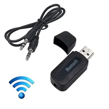 USB Brezžična tehnologija Bluetooth Glasbeni Stereo Sprejemnik Adapter AMP Ključ Avdio Dom Zvočnik 3.5 mm Jack, Bluetooth Sprejemnik Priključite
