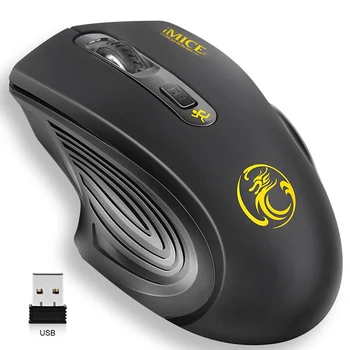 USB Wireless Mouse 2000DPI USB 2.0, Optični Sprejemnik Računalniško Miško 2,4 GHz Ergonomska Miši Za Laptop PC Zvočni Tiho Miško