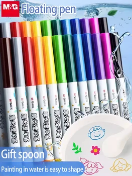Vilo pero za otroke vode slikarstvo barvo vode, ki plava pero čarobno enako zabavno pleskanje lahko podrgnil float akvarel pero 12